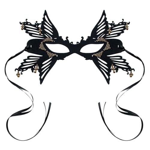 THINCAN Glocken Maskeraden Venezianer Maske Frauen Halloween Weihnachten Halbgegasmaske Augenmaske Cosplays Wizard Maske THINCAN Glocken Maskeraden Venezianer Maske Frauen Halloween Weihnachten Halbgegasmaske Augenmaske Cosplays Wizard Maske von THINCAN