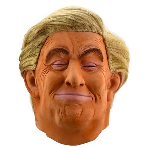 THINCAN Halloween Celebrity Mask Presidential Headgear Full Head Face Mask Halloween Costume Accessories for Adult Cosplay Party von THINCAN