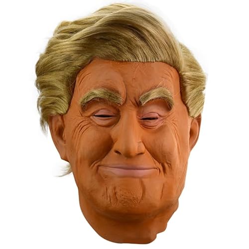 THINCAN Halloween Celebrity Mask Presidential Headgear Full Head Face Mask Halloween Costume Accessories for Adult Cosplay Party von THINCAN