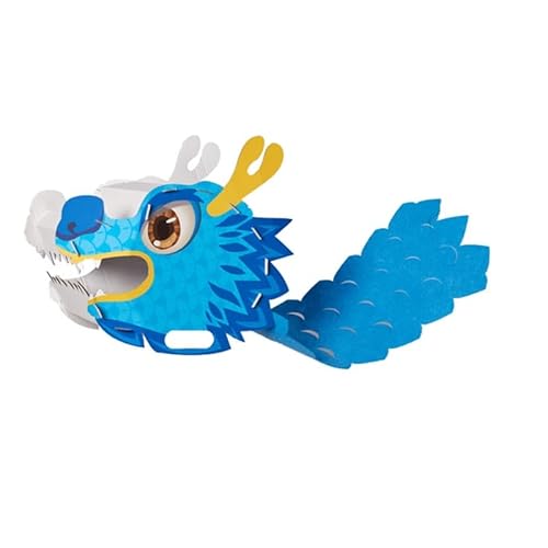 THINCAN Handgemachter 3D-Papierdrache, interaktives DIY-Bastelset, Festival-chinesischer Drache von THINCAN