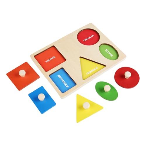 THINCAN Holzform Puzzlespielzeug Für Kleinkind Frühes Lernen Bildungshandgriffe Für Feinmotorik Farberkennung Holzspielzeug THINCAN Holzform Puzzlespielzeug Für Kleinkind Frühes Lernen Bildungshandgriffe Für Feinmotorik Farberkennung Holzspielzeug von THINCAN