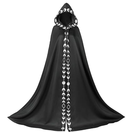 THINCAN Party Wizard Witch Mantle Outfit Dress up Gown Poncho Gift Women Men Halloween Cape Cosplays Cloak Costume Fancy Dress von THINCAN