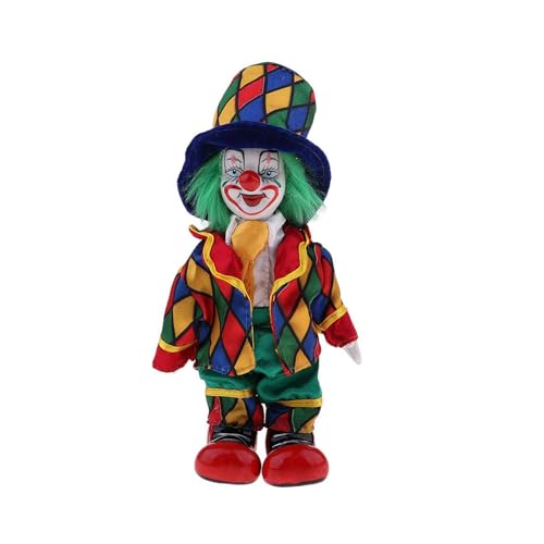 THINCAN Porzellankünstler Clownfigur Mit Farbenfrohen Kostümen Home Display Accessoires Circus Figur Decors Keramikskulptur THINCAN Porzellankünstler Clownfigur Mit Farbenfrohen Kostümen Home Display Accessoires Circus Figur Decors Keramikskulptur von THINCAN