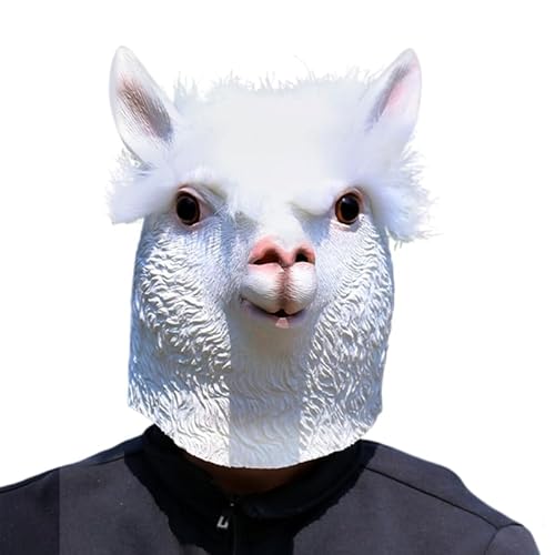 THINCAN Sheep Full Head Mask, Sheep Mask Costume For Women Man Carnivals Halloween von THINCAN