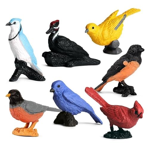 THINCAN Trickspielzeug, realistische Vogelfiguren für Kinder/Erwachsene, Stressabbau, Tierfigur, Kunststoff, lustiges feines Material von THINCAN