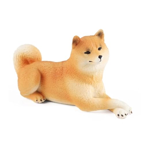 THINCAN Welpenstatue, Schreibtisch-Ornamente, Display-Widgets, Shiba Inu-Figur für Zuhause, Garten, Hof, Display-Widgets, Corgi-Modell von THINCAN