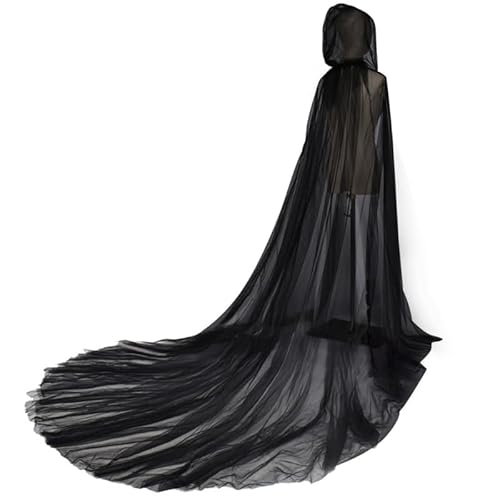 THINCAN Womens Fancy Dress Party Wizard Witch Mantle Magician Outfit Unisex Cloak Cape von THINCAN