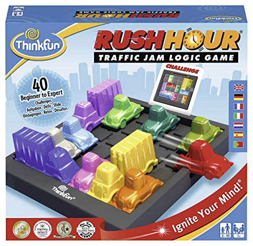 Ravensburger Think Fun Rush Hour, Logikspiel, spanische Version, Lernspiele, Empfohlenes Alter 8+, Maße: 22,5 x 6,3 x 20 cm von Ravensburger