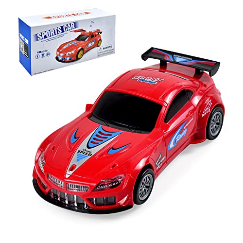 THISMY Transform Auto Spielzeug mit Licht und Sound, 1:36 Auto Spielzeug für 3+ Jahre alt Junge und Mädchen Geschenk, rot, YJ388-27 von EMMEXX