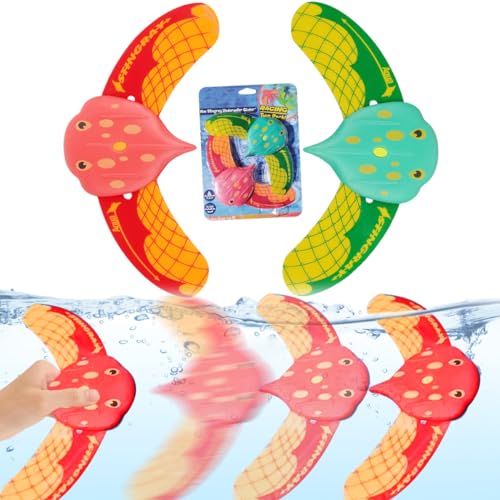 THMSLYN 2 Stücke Unterwasser Glider, Wasser Spielzeug Fische, Tauch Spielzeug Fische, Pool Spielzeuge, Drücken Sie Einfach den Unter die Wasseroberfläche und er Bewegt Sich Wie Ein Kleiner Fisch von THMSLYN