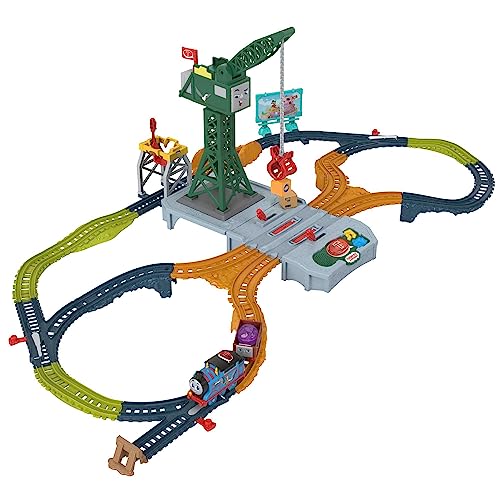 Die Thomas-Zug - Die Sounds von Sodor Cranky Delivery Set mit DREI Figuren aus der Serie, Soundbahn und motorisierten Zügen mit Batterien, Kinderspielzeug, 3+ Jahre, HXG13 von THOMAS & FRIENDS