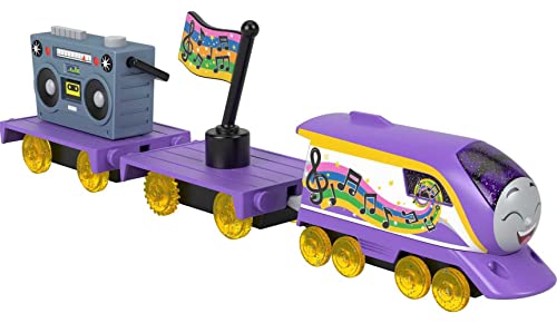 Thomas & Friends Diecast Spielzeugzug DJ Kana Push-Along Engine mit Boombox Cargo für Vorschulkinder ab 3 Jahren von THOMAS & FRIENDS