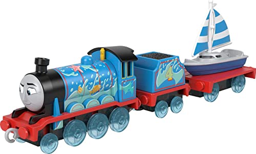 Thomas & Friends Diecast Spielzeugzug Gordon Sets Segel Push Along Engine mit Boot Cargo für Vorschulkinder ab 3 Jahren von THOMAS & FRIENDS