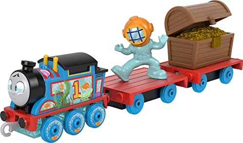 Thomas & Friends Druckguss-Spielzeugzug, Tiefsee-Thomas, Push-Along-Motor mit Ozeanfracht, für Vorschulkinder ab 3 Jahren von THOMAS & FRIENDS