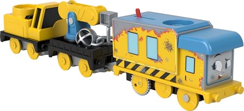 Thomas & Friends Motorisierter Spielzeugzug Wreck 'n Roll Carly der Kran mit Bau-Ball für Vorschulkinder ab 3 Jahren von THOMAS & FRIENDS