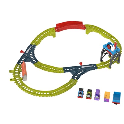 Thomas & Friends Thomas & Seine Freunde Spielzeugzug, Teamwork Trackset mit den Loks Thomas, Percy und Kana zum Schieben, zum Spielen für Kindergartenkinder ab 3 Jahren, HVX61, HVX61 von THOMAS & FRIENDS