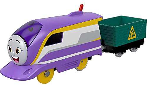 Thomas und seine Freunde Fisher-Price HDY69 -Motorisierte Spielzeugeisenbahn Kana, batteriebetriebene Lokomotive mit Ladung, Spielzeug für Kinder im Vorschulalter ab 3 Jahren von THOMAS & FRIENDS