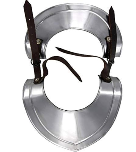 Armor Gorget Classic H Nackenschutz, 18 Gauge, Stahlplatte, SCA LARP von THOR INSTRUMENTS