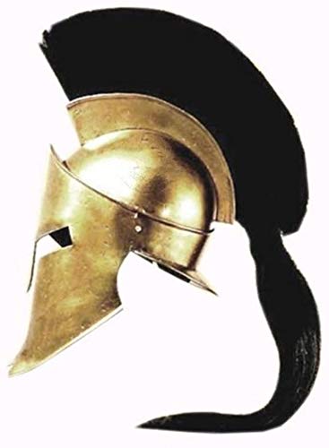 Halloween Spartan Helm King Leonidas 300 Filmhelm Replica Rollenspiel Helm Schwarz Plume von THOR INSTRUMENTS