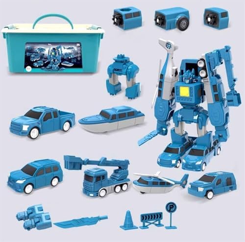 Magnetische Transform Engineering Auto Zusammengebaut Spielzeug Mit Aufbewahrungsbox, Magnetische Verformung Roboter Engineering Auto Für Kinder Alter 3-5 4-8 Outdoor Kleinkind Aktivitäten Spielzeug ( von THUCHENYUC