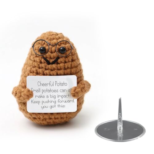 THXFUNAREA Pocket Hug Glücklicher Potato Kreative Strickwolle Potato Puppe und Kleine Umarmung Glücksbringer, Positive Potato Mutmacher Geschenk, Gute Besserung Geschenk, Einschulung Geschenk THXFUNAREA Pocket Hug Glücklicher Potato Kreative Strickwolle Potato Puppe und Kleine Umarmung Glücksbringer, Positive Potato Mutmacher Geschenk, Gute Besserung Geschenk, Einschulung Geschenk von THXFUNAREA