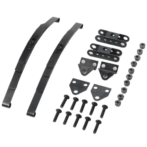 TIAJTHYD 1Set Steel Leaf Spring Suspension Set for D90 1/10 RC Crawler Car Upgrade Parts von TIAJTHYD