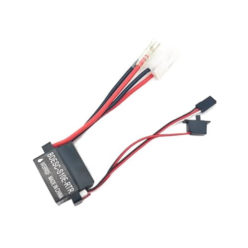 TIAJTHYD 5V/2A BEC 320A 2-3S Gebürsteter ESC Elektrischer Drehzahlregler Geeignet for RC-Autos im Maßstab 1:10 for Boote XT60 T-Stecker(Tamiya Connector) von TIAJTHYD