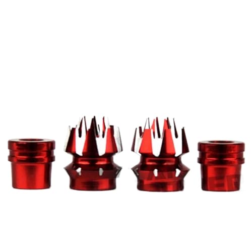 TIAJTHYD M3 M4 CNC Aluminum Transmitter Stick Ends for Frsky X9D X7 Flysky I6S I6 I6X Transmitter Jumper T18 T16 TX16S Transmitters(M4 Red) von TIAJTHYD