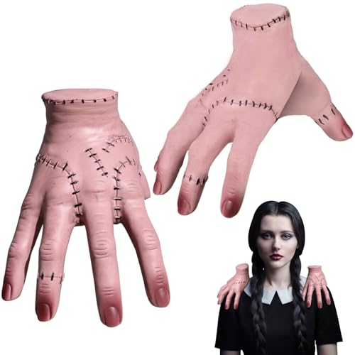 2 Pcs Thing Hand Family Hand Gruselig Halloween Requisite Family Thing Hand Figur Cosplay Prop Kostüm Cosplay Prop Kostüm Halloween Dekorationen von TIANHOO