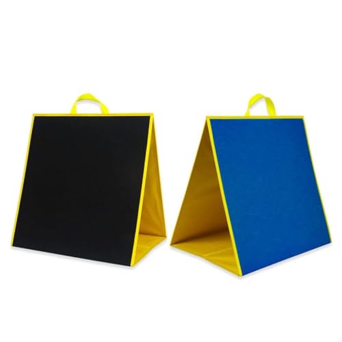 TIANQUXNGI Faltbares Brett für Klassenzimmer, grün/schwarz, Filz, 43 x 44 cm, Polyester, freistehende Nachrichten-Filztafel von TIANQUXNGI