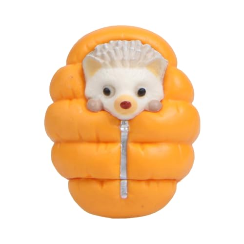 TIANQUXNGI Kleine Igel, Schlafsack, Ornament, Cartoon, gesteppter Mantel, Tierfigur, Spielzeug, Miniatur für Kinderzimmer, Gartendekoration von TIANQUXNGI