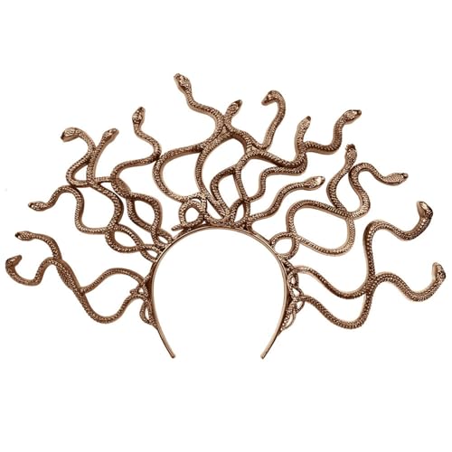 TIANQUXNGI Mystischer antiker Schlangen-Kopfschmuck, einzigartige Kopfbedeckung, Halloween-Cosplay-Accessoire für trendige Damen TIANQUXNGI Mystischer antiker Schlangen-Kopfschmuck, einzigartige Kopfbedeckung, Halloween-Cosplay-Accessoire für trendige Damen von TIANQUXNGI