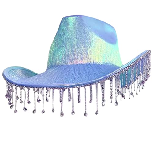 TIANQUXNGI Strass-Hut, Brauthut, Junggesellinnenabschied, Brauthut, Brautparty, Cowgirl von TIANQUXNGI