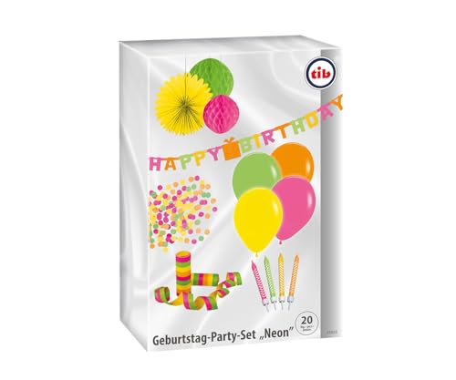 TIB Heyne 15955 Partyset Happy Birthday, Mehrfarbig, Standard von TIB Heyne