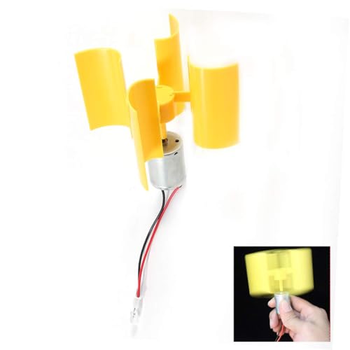 TICFOX Mini Windturbinen Generator, Vertikales Windturbinen Kit, Windturbine 0.55W 5.5 m/s Vertikaler Windgenerator Windgenerator Motor Kit DIY Montage Modell Lehrmodell TICFOX Mini Windturbinen Generator, Vertikales Windturbinen Kit, Windturbine 0.55W 5.5 m/s Vertikaler Windgenerator Windgenerator Motor Kit DIY Montage Modell Lehrmodell von TICFOX