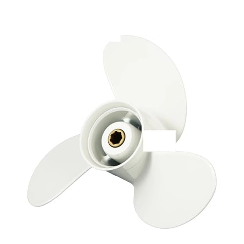Außenbordpropeller for 6 PS, 7 , 8 , 1/2 x Bootsmotor, Spline, Aluminiumlegierung, Schraube, Schiffsmotor, 3 Klingen Außenbordpropeller for 6 PS, 7 , 8 , 1/2 x Bootsmotor, Spline, Aluminiumlegierung, Schraube, Schiffsmotor, 3 Klingen von TIEOAXFT
