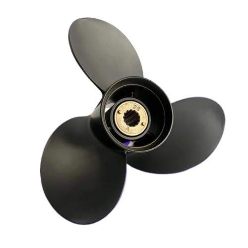 Bootspropeller 10 1/2x13 25 PS 30 35 40 Außenbordmotor Propeller aus Aluminiumlegierung 3-Blatt 13 Spline Bootspropeller 10 1/2x13 25 PS 30 35 40 Außenbordmotor Propeller aus Aluminiumlegierung 3-Blatt 13 Spline von TIEOAXFT