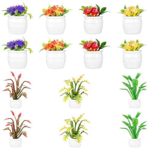 TIESOME 14 Stück Puppenhaus Miniatur Bonsai Pflanze, 1:12 Miniatur Garten Puppenhaus Mini Pflanzen Miniatur Deko für Puppenhau Garten Dekorationen TIESOME 14 Stück Puppenhaus Miniatur Bonsai Pflanze, 1:12 Miniatur Garten Puppenhaus Mini Pflanzen Miniatur Deko für Puppenhau Garten Dekorationen von TIESOME