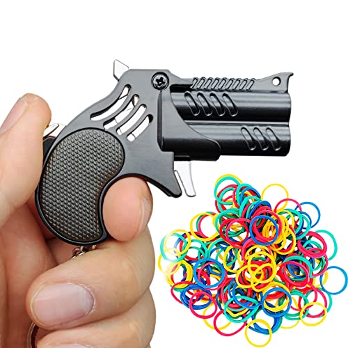 Gummiband Gun Kreative Schlüsselanhänger Dekorative Ornamente Schultasche Anhänger Kreative Dekompressionsspielzeug von TIETHEKNOT