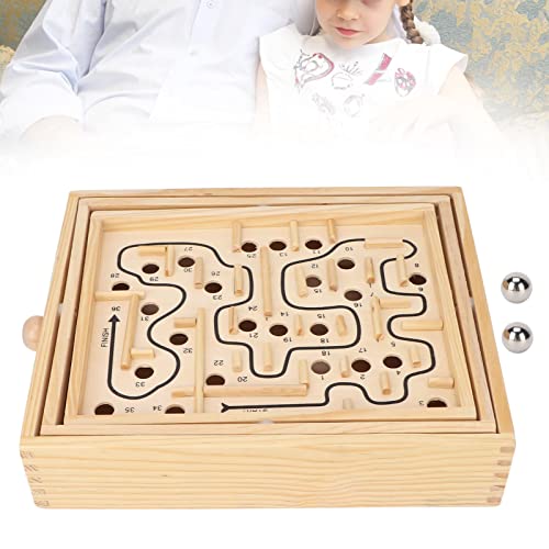 Labyrinth-Brettspiel, Holzpuzzle, Labyrinth-Spiel, Spielzeug, Gravitys Labyrinth, Holzspiele, Frühe Pädagogische Lernspielzeuge, Mitbringsel für Jungen und Mädchen von TIKATARER