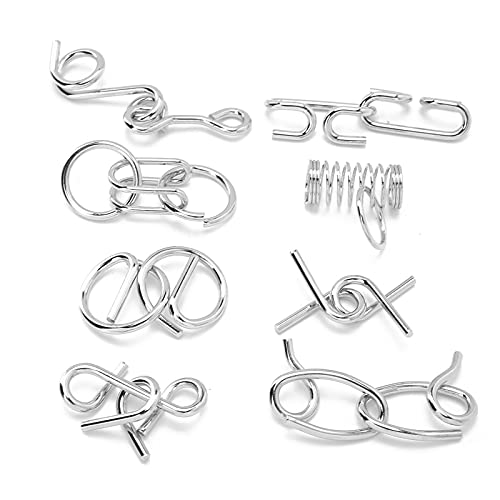 TIKATARER Intelligenzspielzeug, Puzzle Locks Intelligenz Schnallen Schleuder Spielzeug Hirnteaser Spielzeug 8pcs Edelstahl Brain Rätsel Ineinandergreifende Links für Erwachsene ältere Menschen TIKATARER Intelligenzspielzeug, Puzzle Locks Intelligenz Schnallen Schleuder Spielzeug Hirnteaser Spielzeug 8pcs Edelstahl Brain Rätsel Ineinandergreifende Links für Erwachsene ältere Menschen von TIKATARER