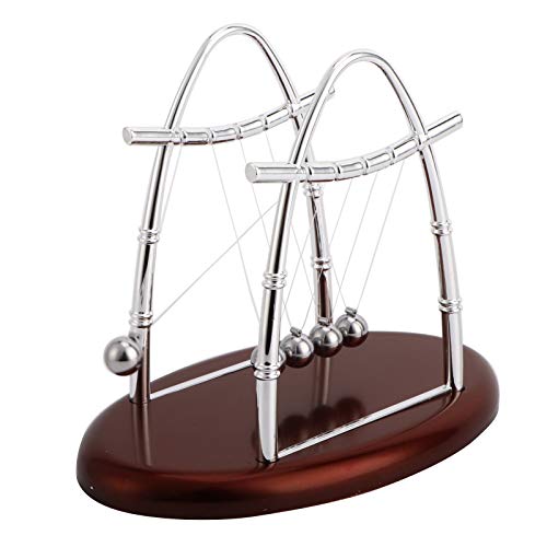 TIKATARER Newtons Cradle, Plastik und Eisenmaterial Perpetual Motion Machine Silberfarben -Schreibtischspielzeug für Erwachsene für Jede Schreibtisch-, Studien- oder Büroumgebung TIKATARER Newtons Cradle, Plastik und Eisenmaterial Perpetual Motion Machine Silberfarben -Schreibtischspielzeug für Erwachsene für Jede Schreibtisch-, Studien- oder Büroumgebung von TIKATARER