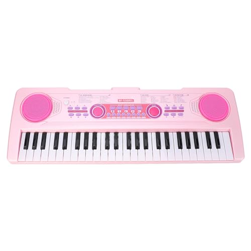 Rosa Klavier, Keytar-Instrument, 100 Klangfarben und Rhythmus, 50 Präsentationen, 49 Instrumente, Rosa, 49 Tasten, USB-betrieben, mit Mikrofon für Jungen und Mädchen Im Alter von Rosa Klavier, Keytar-Instrument, 100 Klangfarben und Rhythmus, 50 Präsentationen, 49 Instrumente, Rosa, 49 Tasten, USB-betrieben, mit Mikrofon für Jungen und Mädchen Im Alter von von TIKATARER