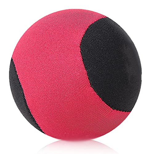 TIKATARER Wasserball, Hüpfball, 6 cm, TPR, Wasser-Hüpfball, Hand-Stressabbau-Ball, Wasserbälle für Pool für und Erwachsene, für Schwimmbad, Strand, Meer, Outdoor (Hartes Rot) von TIKATARER