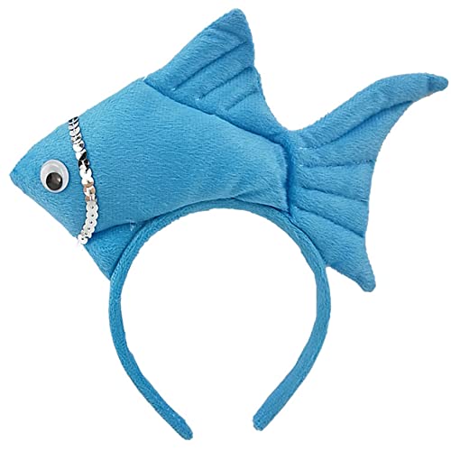 TIKSON Halloween Fisch Marine Life Coloful Goldfisch Stirnband Blau von TIKSON