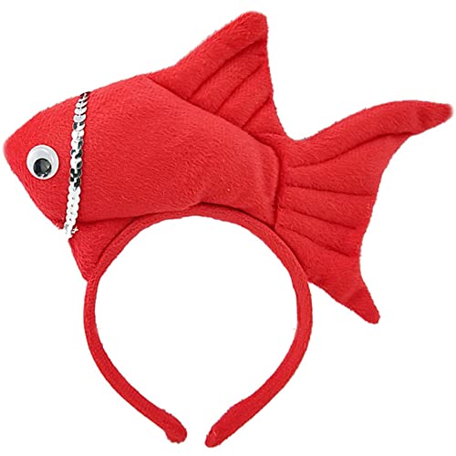 TIKSON Halloween Fisch Marine Life Coloful Goldfisch Stirnband Rot von TIKSON