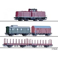 TILLIG 01213 TT Einsteigerset-Güterzug mit Modellgleisoval, DB, Ep. III von TILLIG