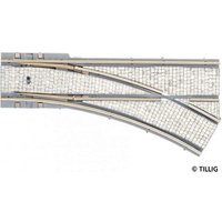 TILLIG 87098 H0m TT Parallelweiche R 204 rechts Pflaster von TILLIG