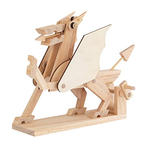 TIMBERKITS Dragon Automata Fabelwesen Mechanisches Holzpuzzle-Modellbausatz, Holz von TIMBERKITS