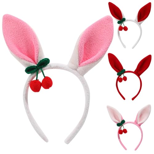 Kaninchen Ohren Stirnband Plüsch Hase Hasenohren Haarreif Karneval Ostern Party Hochzeit Geburtstag Kostüm Cosplay Damen Hasenohren Stirnband Modische Niedlich Haarreif Mode (Green, One Size) von TIMIYUYU